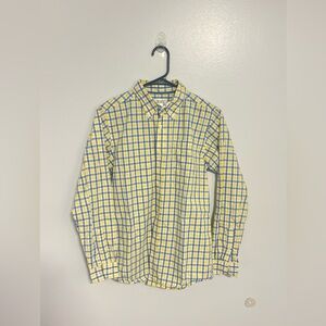 Boys Plaid Long Sleeve Button Down Shirt Size XL (14)